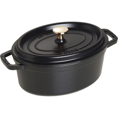 Staub Cocotte hrniec oválny 23 cm 2,3 l čierny