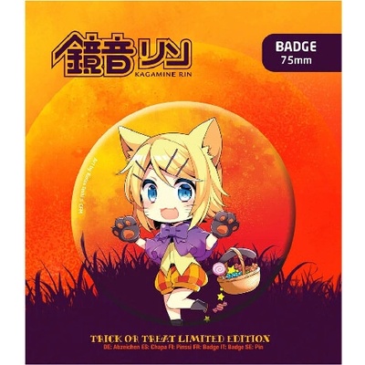 Odznáček - Hatsune Miku Halloween Limited Edition Kagamine Rin, POPB-PBBP48