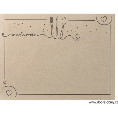 WIMEX Papírové prostírání PAP kraft 30x40 cm 200 ks – Hledejceny.cz