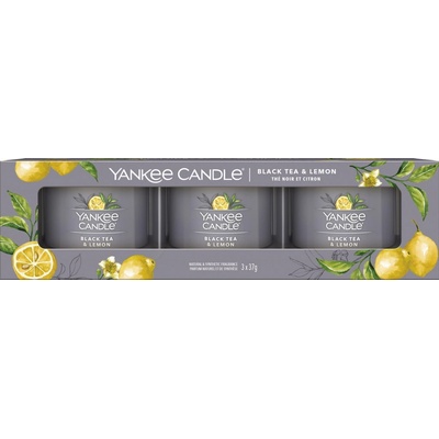 Yankee Candle Black Tea Lemon 3 x 37 g