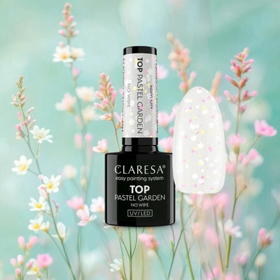 CLARESA Top Coat No Wipe Pastel Garden 5 g