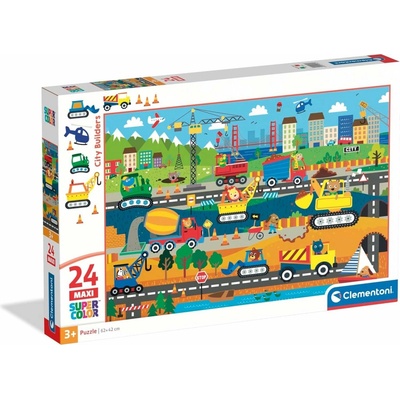 Clementoni maxi pre deti City builders 24 dielov