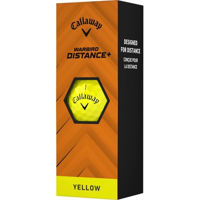 Callaway Warbird Distance+ žluté 3 ks – Hledejceny.cz