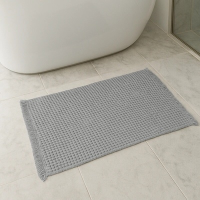 Takoy Vaflový protiskluzový koberec do koupelny 51x81 světle šedý-HT-00451 | 51 x 81 cm