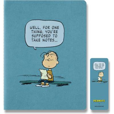 Moleskine Zošit Cahier Peanuts B5 linajkový modrý