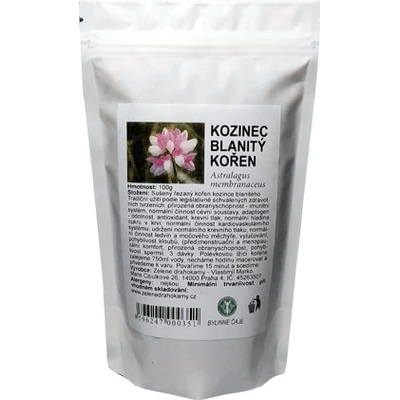 Zelené Drahokamy Kozinec blanitý Astragalus kořen řezaný 100 g