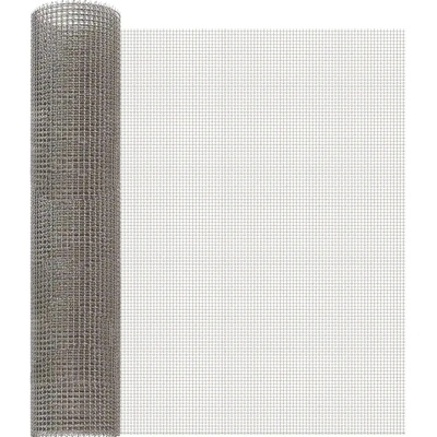 VidaXL Síťovina 60 x 200 cm 3 Mesh Nerezová ocel 201 Stříbrná
