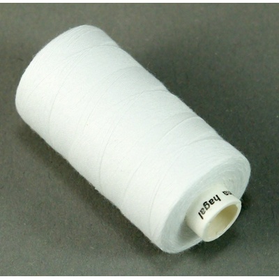 Niť Unipoly - 100% polyester - biela - 1000m