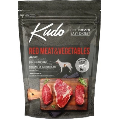KUDO Low Grain Adult Medium Maxi Red Meat 3 kg