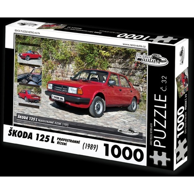 Retro-Auta č. 32 Škoda 125 L pravostranné řízení 1989 1000 dílků