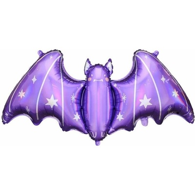 vybavsenaparty.cz Foliový balonek Netopýr fialový Halloween