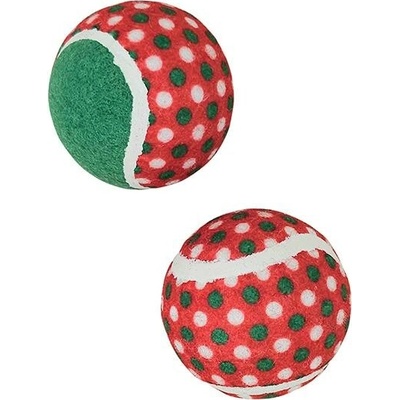 Nobby Vianočné tenisové loptičky 6,3 cm 2 ks