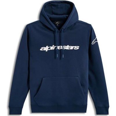 Alpinestars Mikina RACE WORDMARK Hoodie modrá/bílá