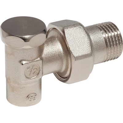 GIACOMINI R16C Regulační rad. šroubení, rohové, pro pájení Cu trubky 1/2" x 18 R16CY004