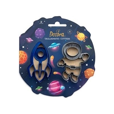 Vykrajovač na perníčky kozmonaut a vesmírna raketa - Decora