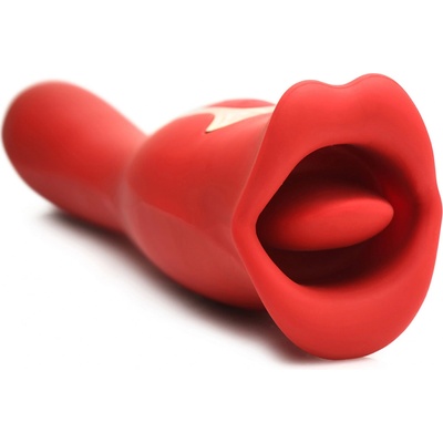 Lickgasm Kiss & Tell Pro Dual Ended Kissing Red