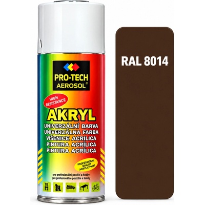 PRO-TECH akrylová farba v spreji 400 ml hnedá sépiová