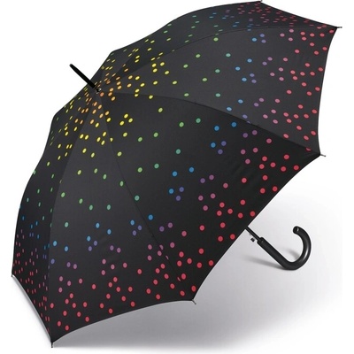 Dámský vystřelovací deštník dlouhý větruodolný Happy Rain41088 1