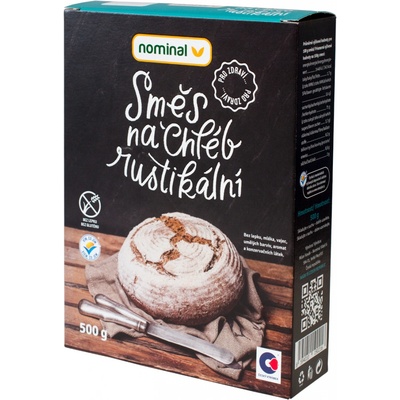 NOMINAL CZ OBCHODNÍ s.r.o. NOMINAL Bezlepková směs na chléb rustikální 0,5 kg