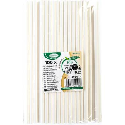 Wimex Slamka papierová biela Jumbo 8mm x 25cm