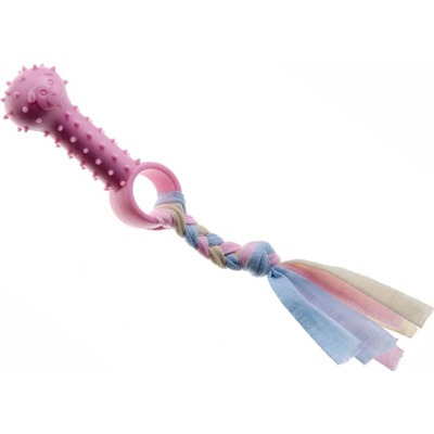 JK Animals růžová tyčinka s uzlem 10 cm