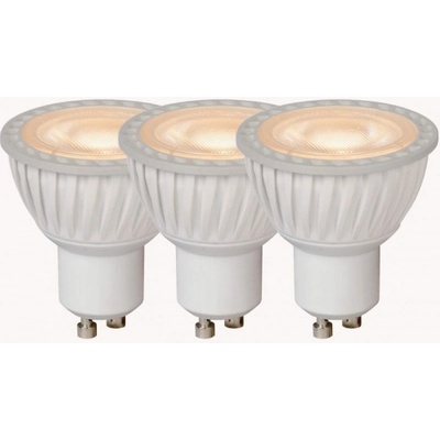 Lucide LED žárovka 5 cm stmívatelné GU10 3x5W 3000K Bílá
