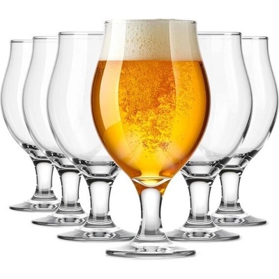 KROSNO Glasmark 1992 Pivní sklenice Pivní tulipány 6 kusů Pilsner Stout Pivo 500 ml