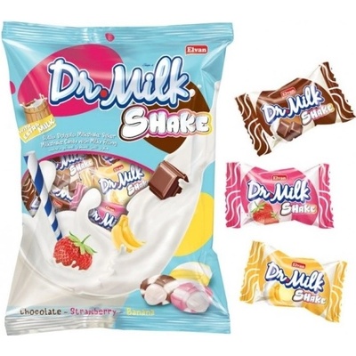 Milk Shake bonbóny pruhované smetanové 1 kg