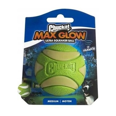 Chuckit míček Max Glow Ultra Squeaker Ball 6 cm