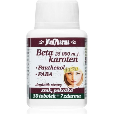 MedPharma Beta karot.25 000 m.j.Panth.+ Paba 37 kapslí – Hledejceny.cz