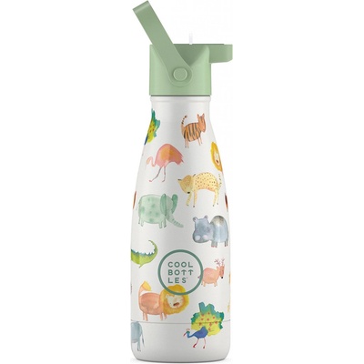 Cool Bottles dětská nerezová termolahev Kids African Safari 260 ml