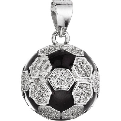 Pavona Stříbrný přívěsek fotbalový míč 14064.1 crystal
