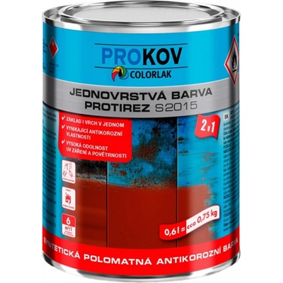 COLORLAK Protirez S-2015 RAL 8012 hnedá 0,6l