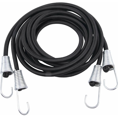 Extol Premium 8861118 Popruh elastický s hákmi, 300cm x pr.12mm, 2ks, pozinkované háky pr. 4mm