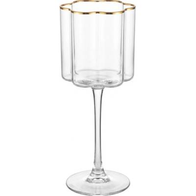 Clayre & Eef Průhledná skleněná sklenice na víno _1 300 ml