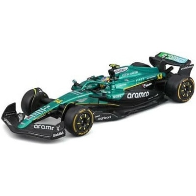 Bburago RACE F1 v dekorativním boxu Aston Martin AMR25 2025) č. 14 Fernando Alonso 1:43