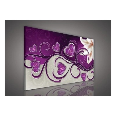 Obraz na plátne obdĺžník - OB0170 - Srdiečka 100cm x 75cm - O1