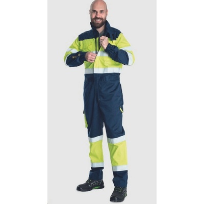 Cerva kombinéza STROKE FR HV žlutá/navy