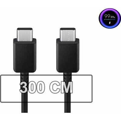 Axagon BUCM2-CM30AB USB-C USB-C, 3m, černý