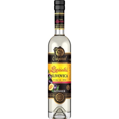 Kosher Spišská Slivovica 52% 0,5 l (čistá fľaša)