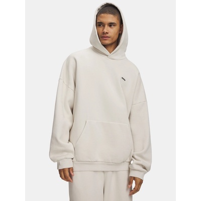 Under Armour mikina UA Icon HW Flc Washed Hoodie Biela