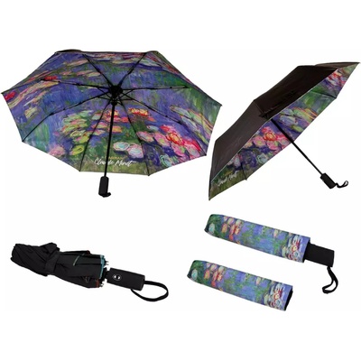 Deštník skládací automatický Carmani Lekníny Claude Monet