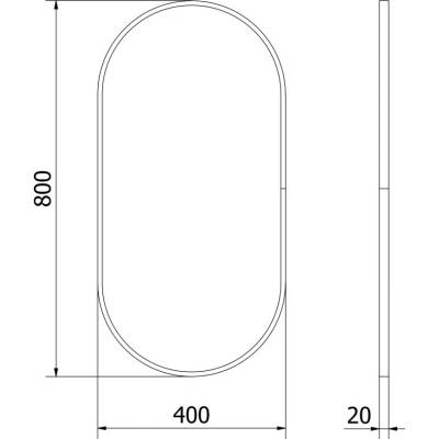 Mexen Loft 80 x 40 cm 9851-080-040-000-50