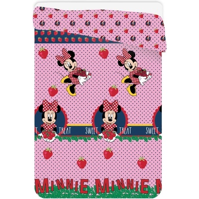JERRY FABRICS Letná prešívaná deka Minnie jahody