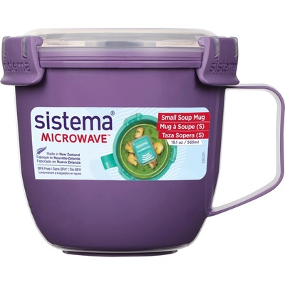 Sistema Microwave Hrnek na polévku 565 ml fialová