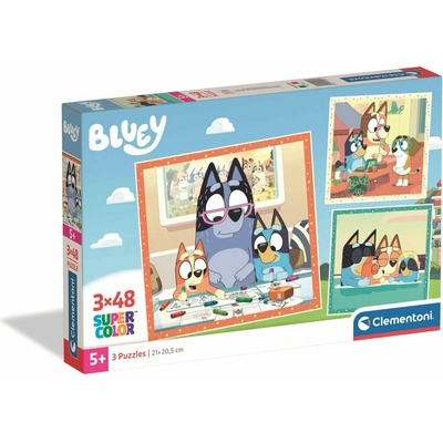 CLEMENTONI Bluey 3x48 dílků