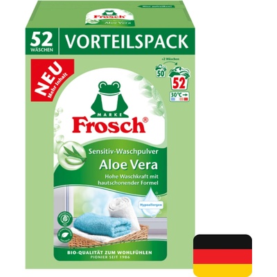 Frosch Sensitive univerzální prací prášek Aloe Vera 3,432 kg 52 praní