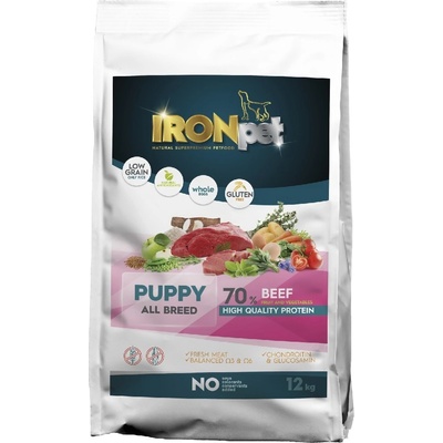 Ironpet Beef Puppy All Breed hovädzie 12 kg
