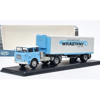 Start Scale Models SSM Škoda LIAZ 706 RTTN tahač s návěsem Mrazírny SSM 1:43