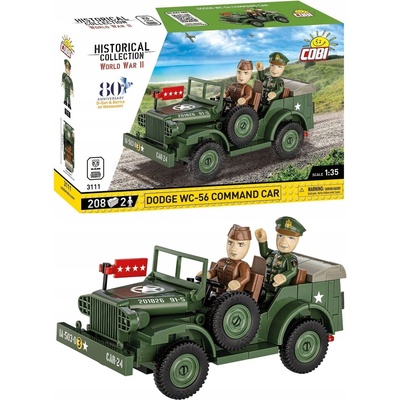 COBI 3111 World War II Americký veliteľské vozidlo Dodge WC-56 1:35